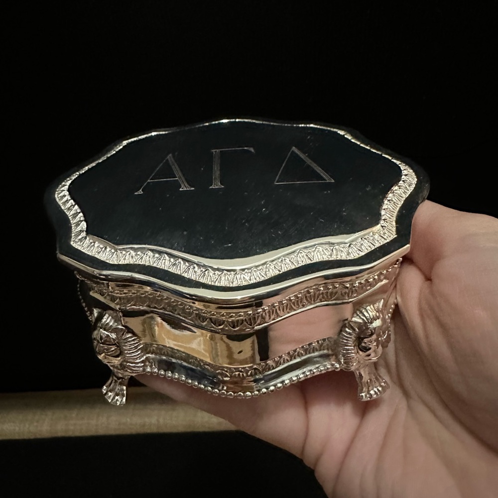 Alpha Gamma Delta AGD sorority jewelry box